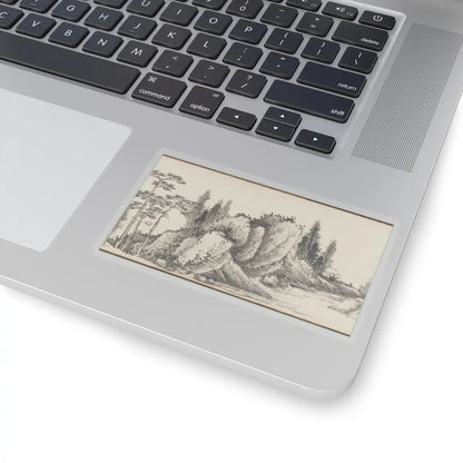 Shen Zhou - Joint Landscape - ca. 1509 and 1546 v32 - STICKER Vinyl Kiss-Cut Decal