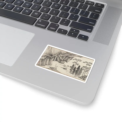 Shen Zhou - Joint Landscape - ca. 1509 and 1546 v33 - STICKER Vinyl Kiss-Cut Decal