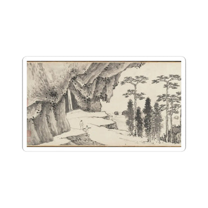 Shen Zhou - Joint Landscape - ca. 1509 and 1546 v33 - STICKER Vinyl Kiss-Cut Decal