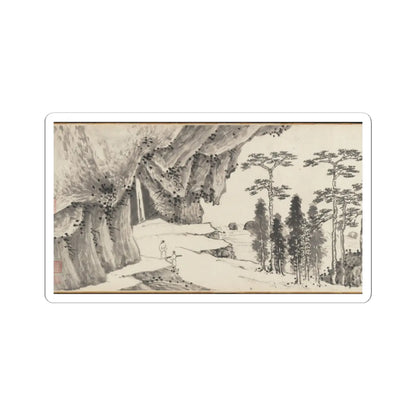 Shen Zhou - Joint Landscape - ca. 1509 and 1546 v33 - STICKER Vinyl Kiss-Cut Decal