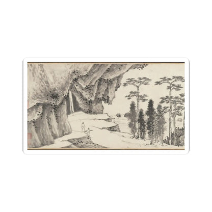 Shen Zhou - Joint Landscape - ca. 1509 and 1546 v33 - STICKER Vinyl Kiss-Cut Decal