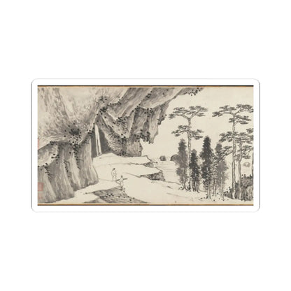 Shen Zhou - Joint Landscape - ca. 1509 and 1546 v33 - STICKER Vinyl Kiss-Cut Decal