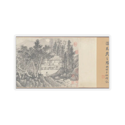Shen Zhou - Joint Landscape - ca. 1509 and 1546 v4 - STICKER Vinyl Kiss-Cut Decal