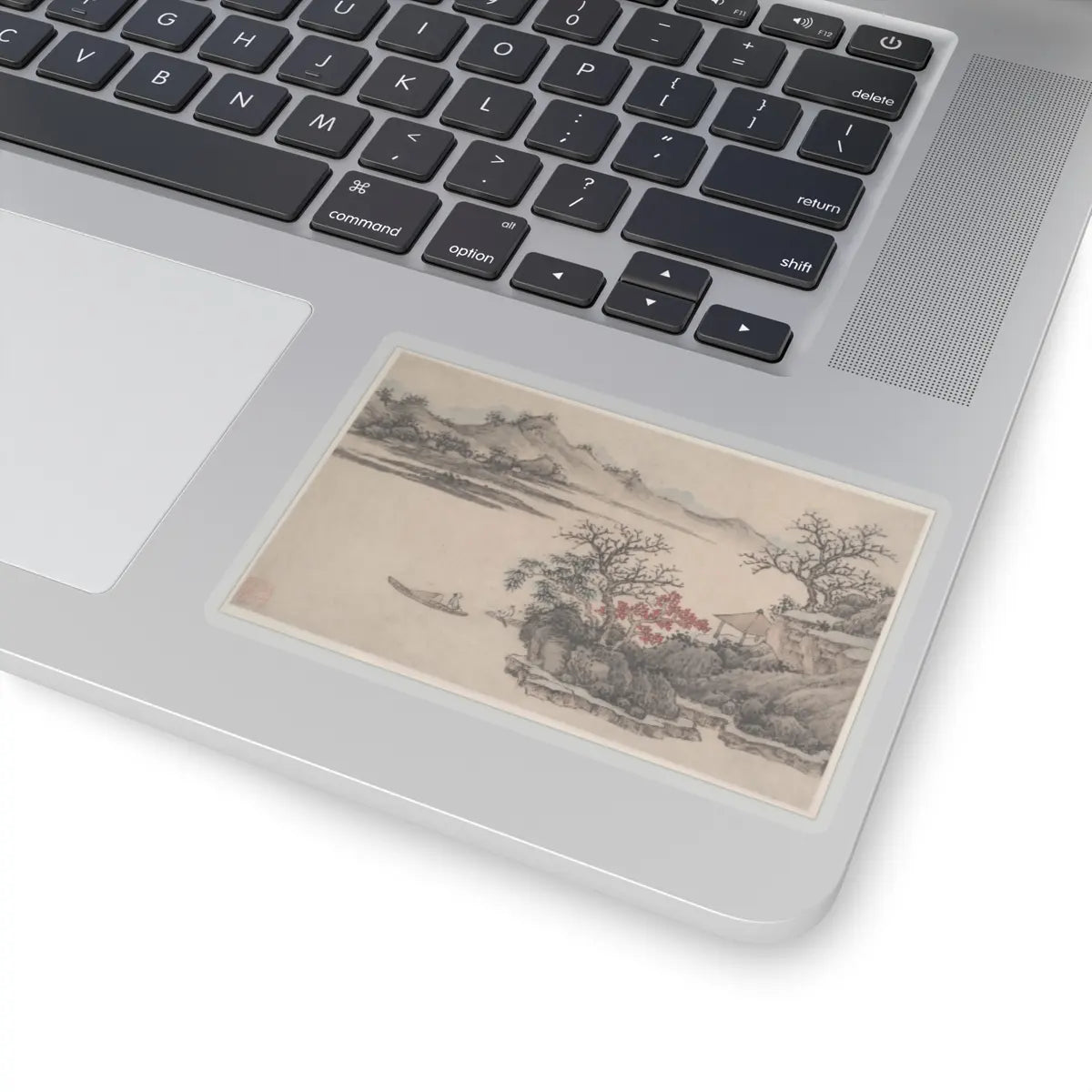 Shen Zhou - Landscape with Autumn Foliage - unknown - STICKER Vinyl Kiss-Cut Decal