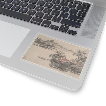 Shen Zhou - Landscape with Autumn Foliage - unknown - STICKER Vinyl Kiss-Cut Decal