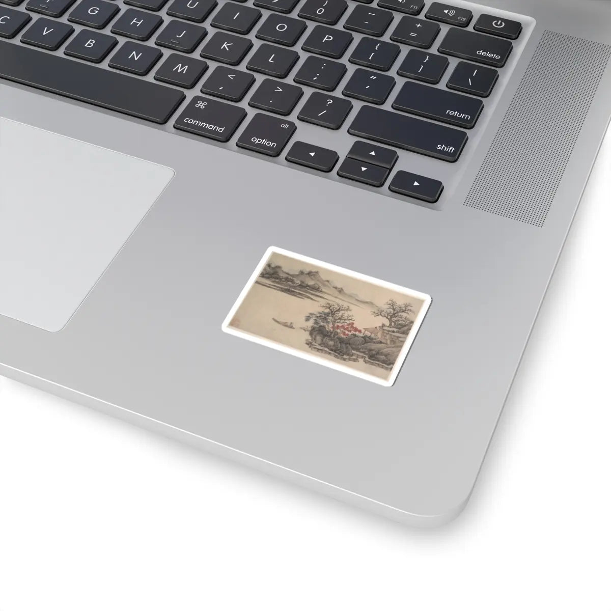 Shen Zhou - Landscape with Autumn Foliage - unknown - STICKER Vinyl Kiss-Cut Decal