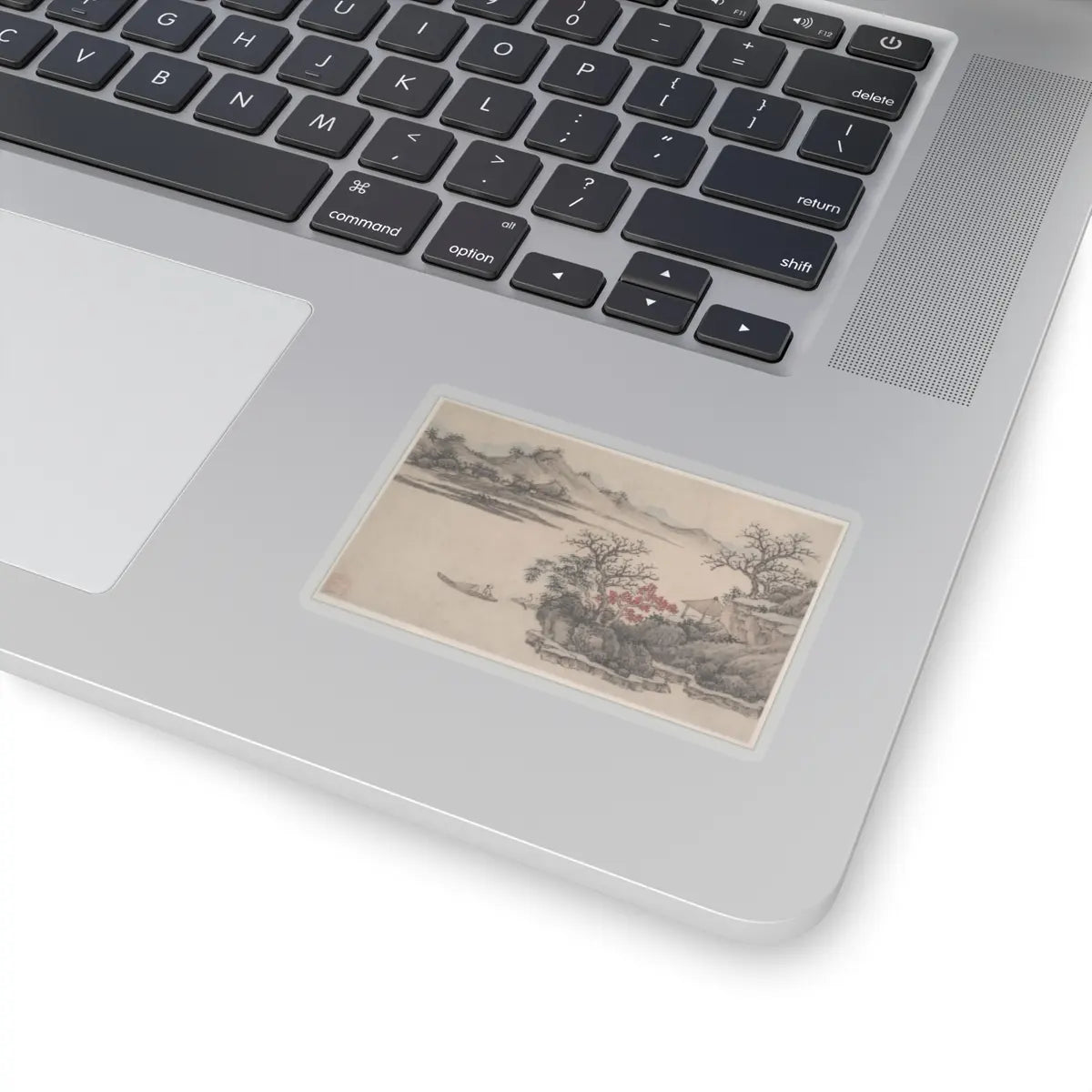 Shen Zhou - Landscape with Autumn Foliage - unknown - STICKER Vinyl Kiss-Cut Decal