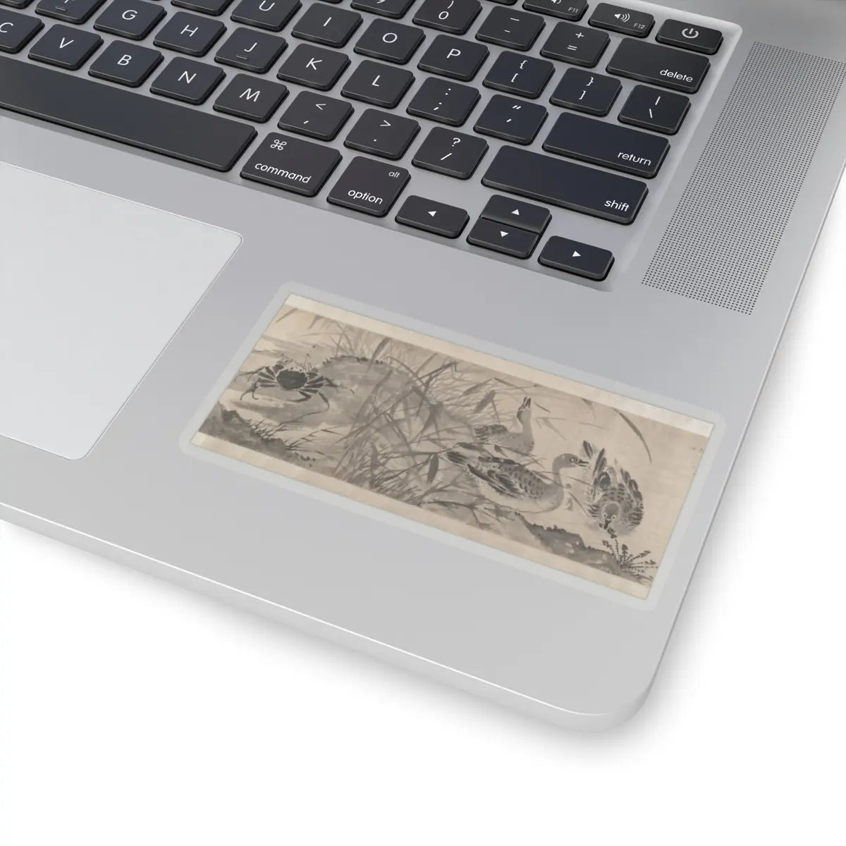 Shen Zhou - Marsh Scene with Birds - unknown v10 - STICKER Vinyl Kiss-Cut Decal