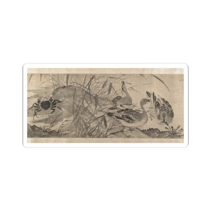 Shen Zhou - Marsh Scene with Birds - unknown v10 - STICKER Vinyl Kiss-Cut Decal
