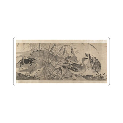 Shen Zhou - Marsh Scene with Birds - unknown v10 - STICKER Vinyl Kiss-Cut Decal