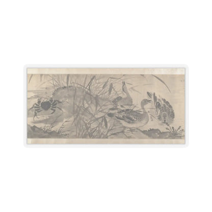 Shen Zhou - Marsh Scene with Birds - unknown v10 - STICKER Vinyl Kiss-Cut Decal