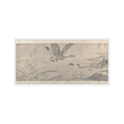 Shen Zhou - Marsh Scene with Birds - unknown v11 - STICKER Vinyl Kiss-Cut Decal