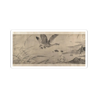 Shen Zhou - Marsh Scene with Birds - unknown v11 - STICKER Vinyl Kiss-Cut Decal