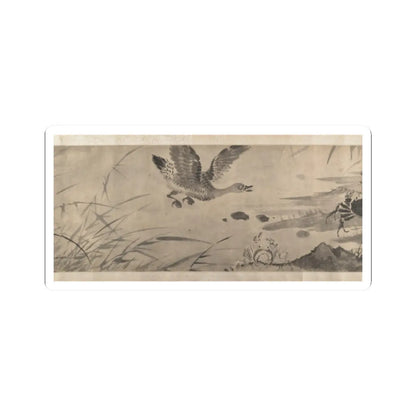 Shen Zhou - Marsh Scene with Birds - unknown v11 - STICKER Vinyl Kiss-Cut Decal