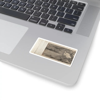 Shen Zhou - Marsh Scene with Birds - unknown v13 - STICKER Vinyl Kiss-Cut Decal