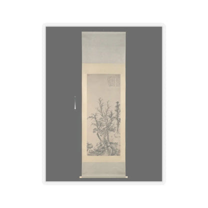 Shen Zhou - Silent fisherman in an autumn wood - dated 1475 v2 - STICKER Vinyl Kiss-Cut Decal