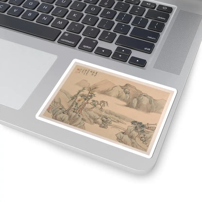 Shen Zhuo - Landscape - dated 1827 v1 - STICKER Vinyl Kiss-Cut Decal