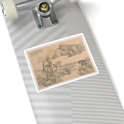 Shen Zhuo - Landscape - dated 1827 v1 - STICKER Vinyl Kiss-Cut Decal