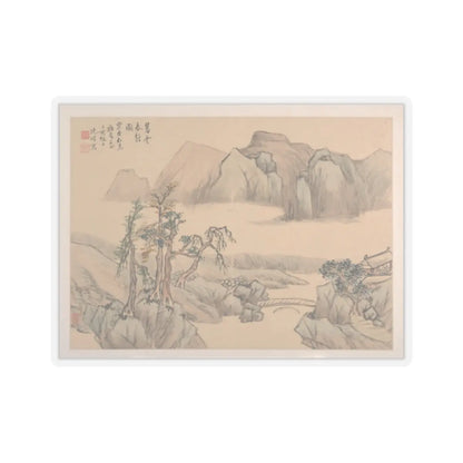 Shen Zhuo - Landscape - dated 1827 v1 - STICKER Vinyl Kiss-Cut Decal