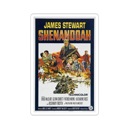 Shenandoah 1965 Movie Poster STICKER Vinyl Die-Cut Decal 3 Inch - The Sticker Space