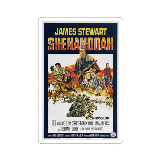 Shenandoah 1965 Movie Poster STICKER Vinyl Die-Cut Decal-6 Inch-The Sticker Space