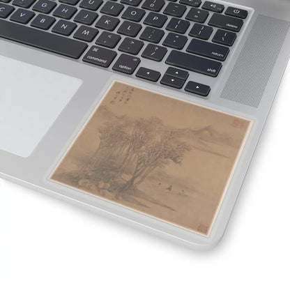 Sheng Maoye - Landscapes after Tang-dynasty poems - mid-17th century v1 - STICKER Vinyl Kiss-Cut Decal