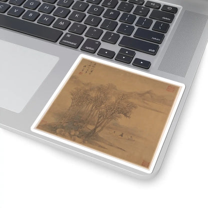 Sheng Maoye - Landscapes after Tang-dynasty poems - mid-17th century v1 - STICKER Vinyl Kiss-Cut Decal