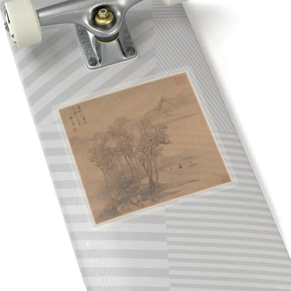 Sheng Maoye - Landscapes after Tang-dynasty poems - mid-17th century v1 - STICKER Vinyl Kiss-Cut Decal