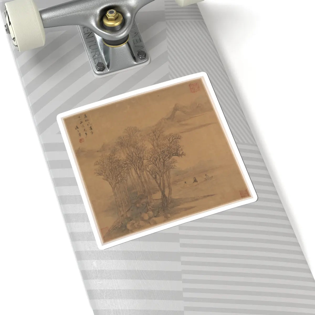 Sheng Maoye - Landscapes after Tang-dynasty poems - mid-17th century v1 - STICKER Vinyl Kiss-Cut Decal