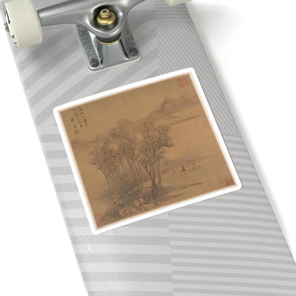 Sheng Maoye - Landscapes after Tang-dynasty poems - mid-17th century v1 - STICKER Vinyl Kiss-Cut Decal