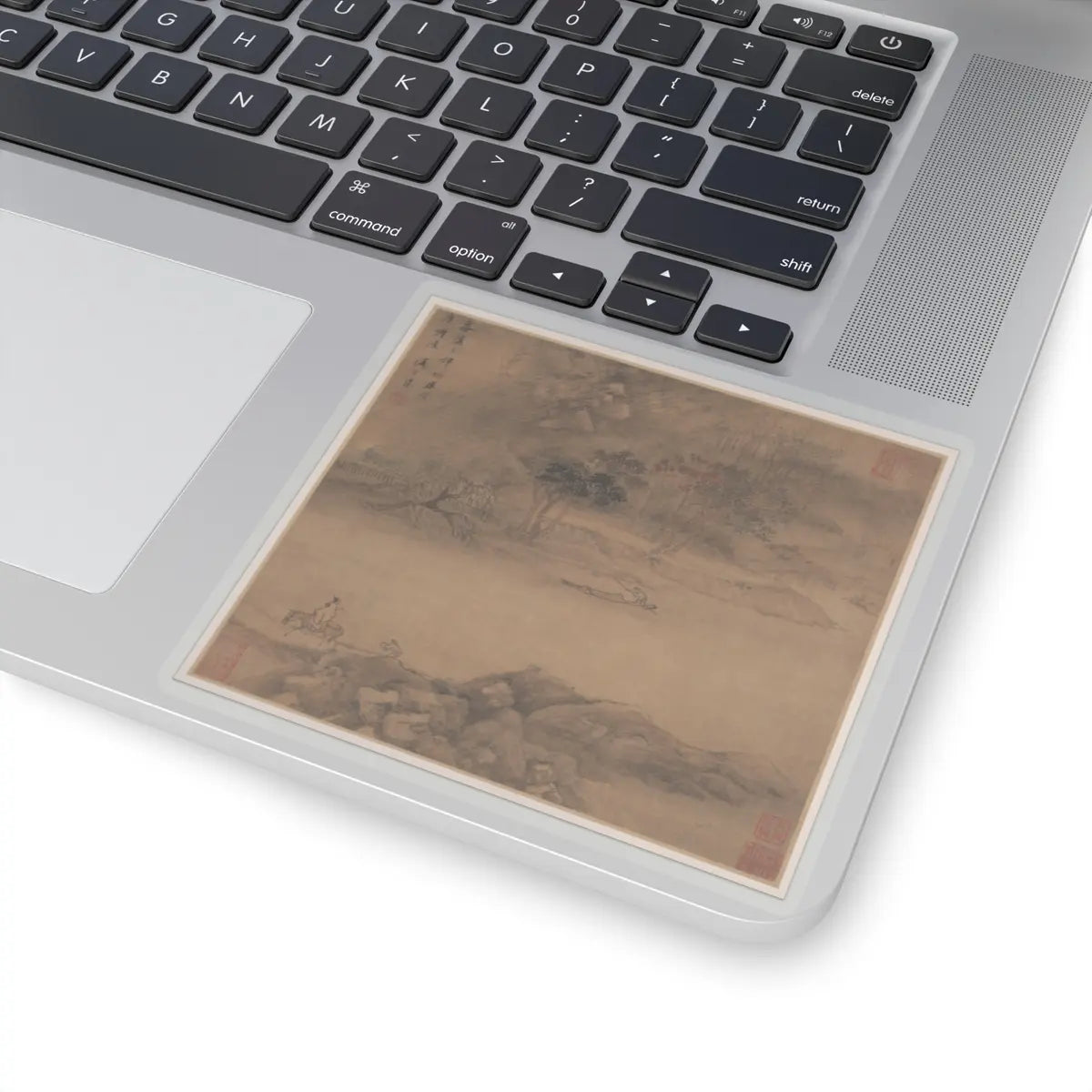 Sheng Maoye - Landscapes after Tang-dynasty poems - mid-17th century v5 - STICKER Vinyl Kiss-Cut Decal