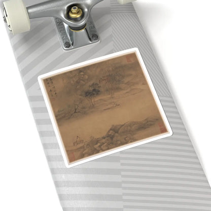 Sheng Maoye - Landscapes after Tang-dynasty poems - mid-17th century v5 - STICKER Vinyl Kiss-Cut Decal