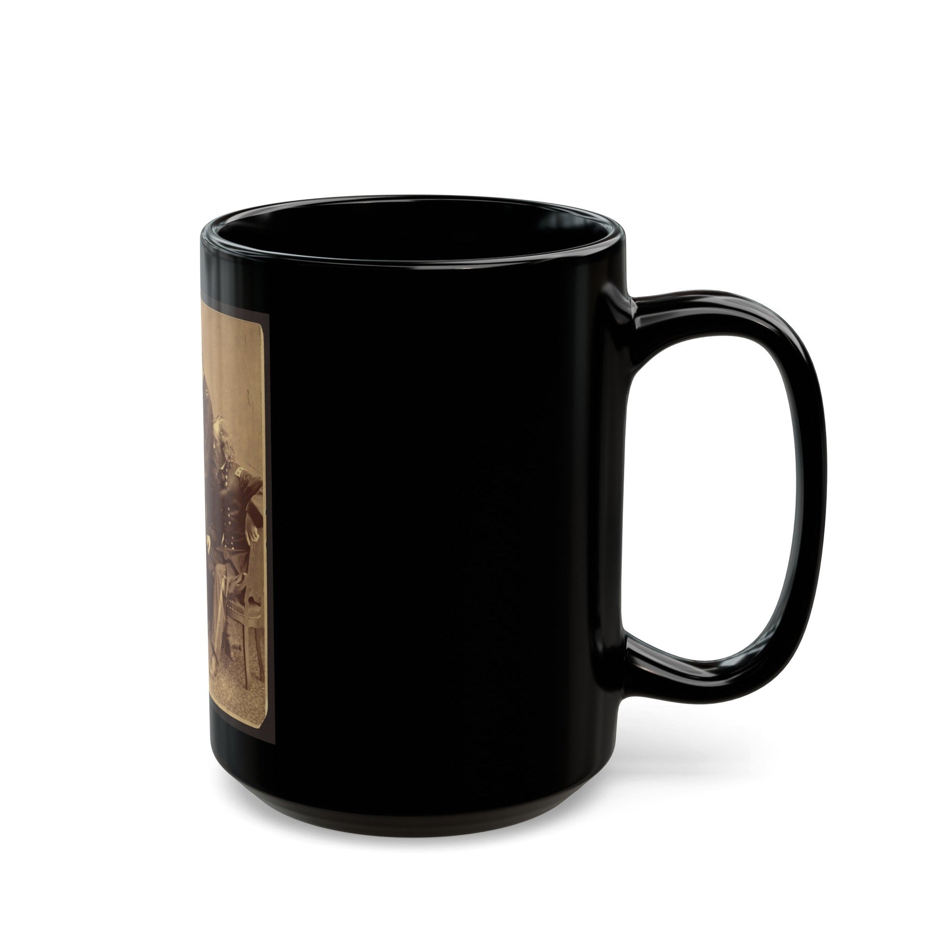 Sheridan And His Generals (U.S. Civil War) Black Coffee Mug-The Sticker Space