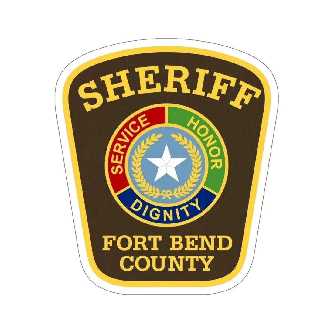 Sherrif Fort Bend County STICKER Vinyl Die-Cut Decal 6 Inch - The Sticker Space