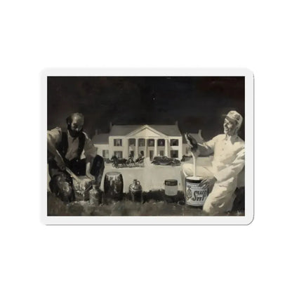 Sherwin Williams Paint, ad illustration (Magazine Illustration) Refrigerator Magnet 2 Inch Die-Cut - The Sticker Space