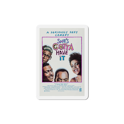 She's Gotta Have It 1986 Movie Poster Die-Cut Magnet-4" x 4"-The Sticker Space