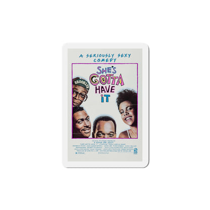 She's Gotta Have It 1986 Movie Poster Die-Cut Magnet-5" x 5"-The Sticker Space