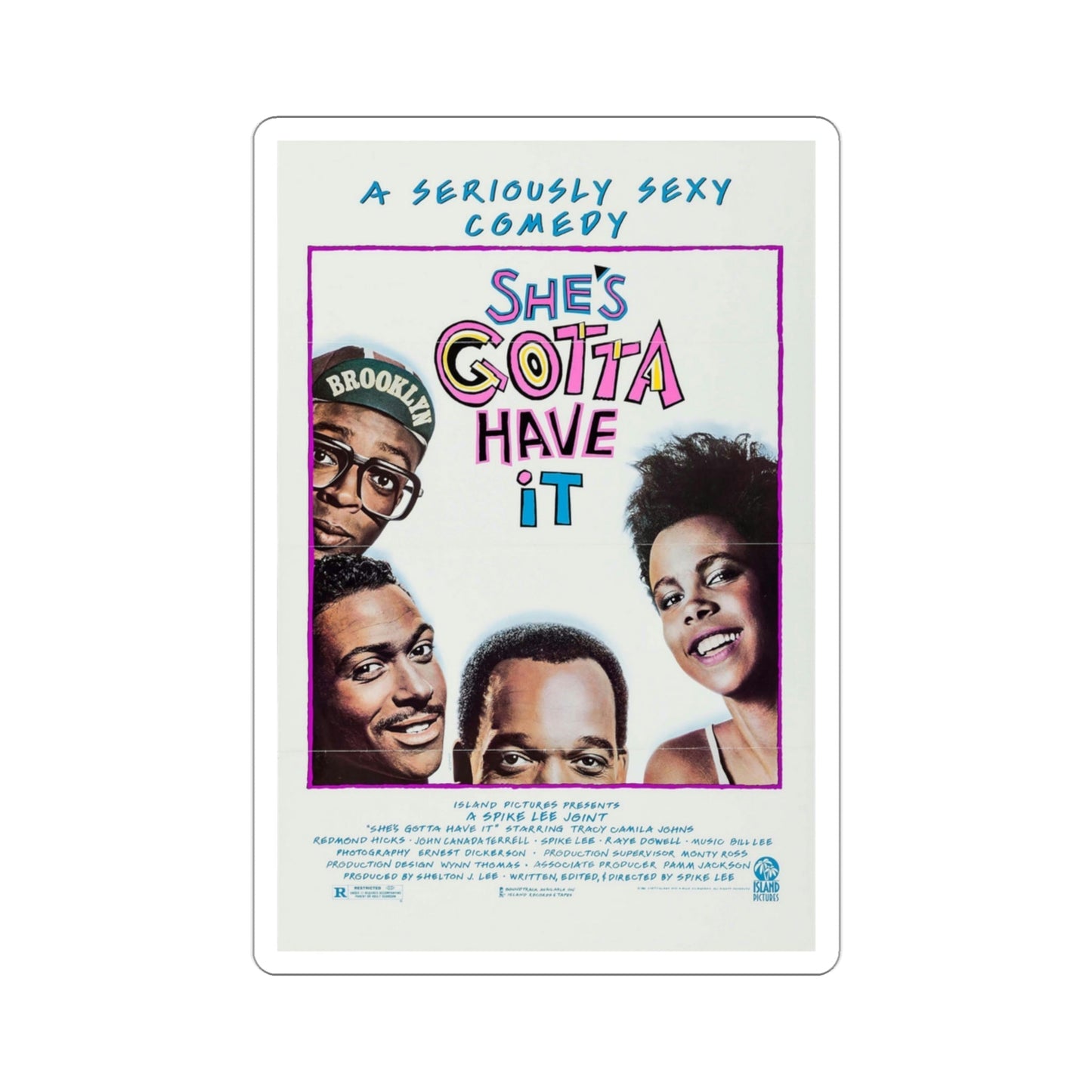 She's Gotta Have It 1986 Movie Poster STICKER Vinyl Die-Cut Decal-3 Inch-The Sticker Space