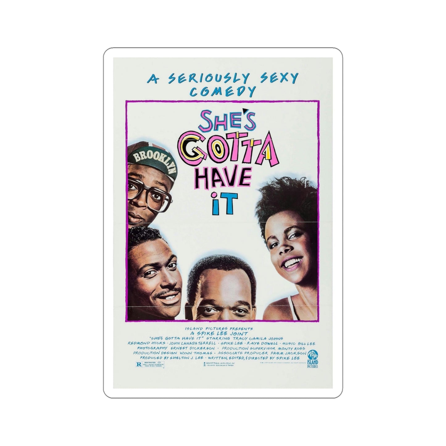 She's Gotta Have It 1986 Movie Poster STICKER Vinyl Die-Cut Decal-5 Inch-The Sticker Space