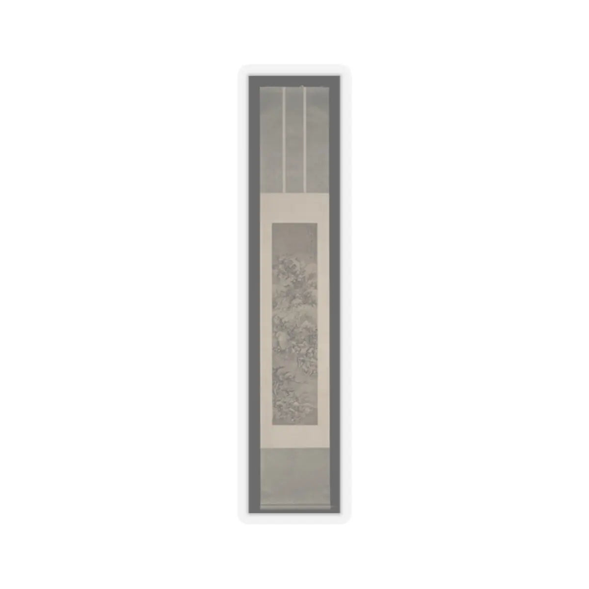 Shi Zhong - Winter landscape with fisherman - late 15th–early 16th century v2 - STICKER Vinyl Kiss-Cut Decal