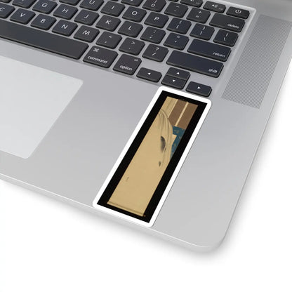 Shibata Zeshin - A Carp Ascending a Waterfall - 19th century v2 - STICKER Vinyl Kiss-Cut Decal