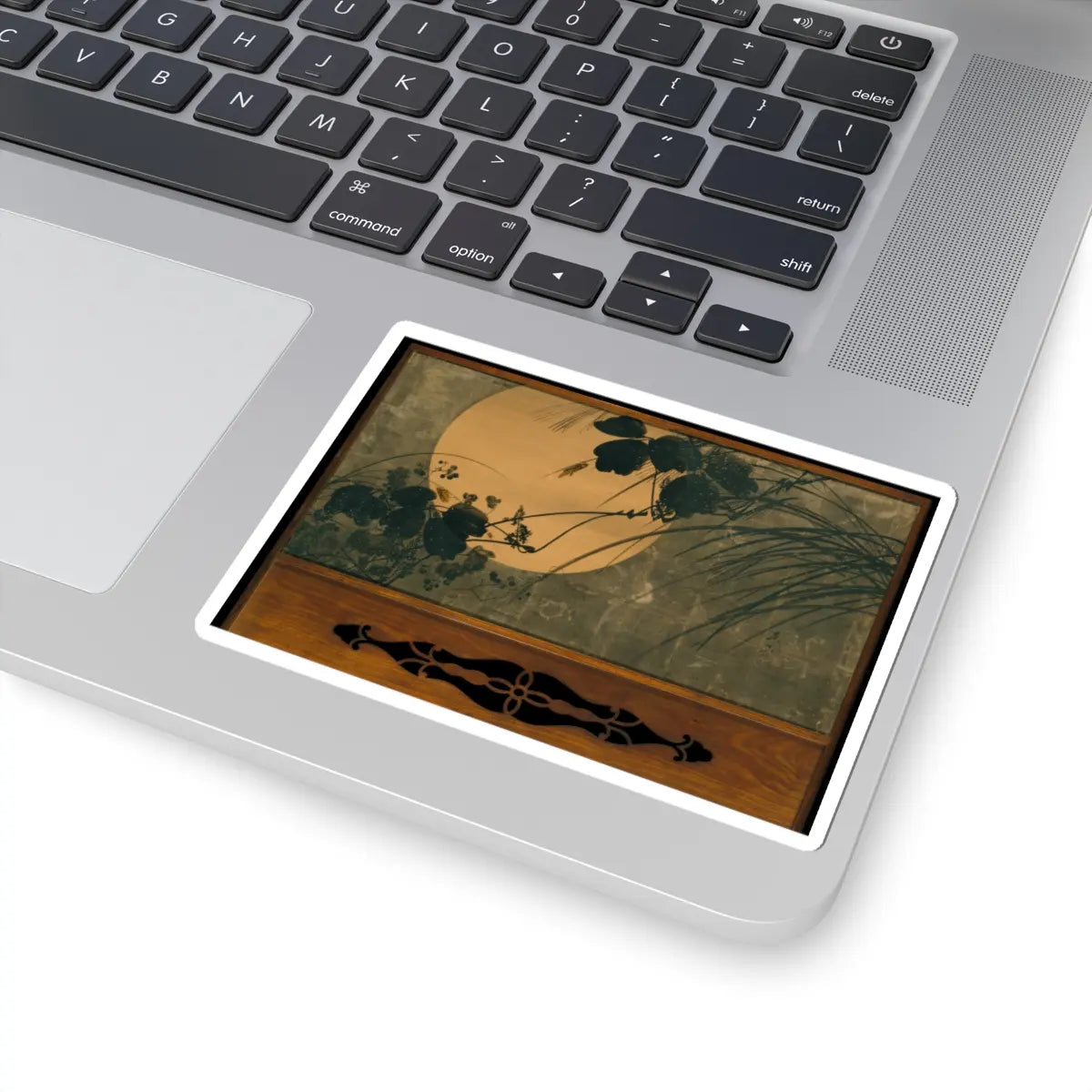 Shibata Zeshin - Autumn Grasses in Moonlight - second half of the 19th v2 - STICKER Vinyl Kiss-Cut Decal