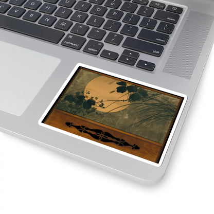 Shibata Zeshin - Autumn Grasses in Moonlight - second half of the 19th v2 - STICKER Vinyl Kiss-Cut Decal