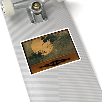 Shibata Zeshin - Autumn Grasses in Moonlight - second half of the 19th v2 - STICKER Vinyl Kiss-Cut Decal