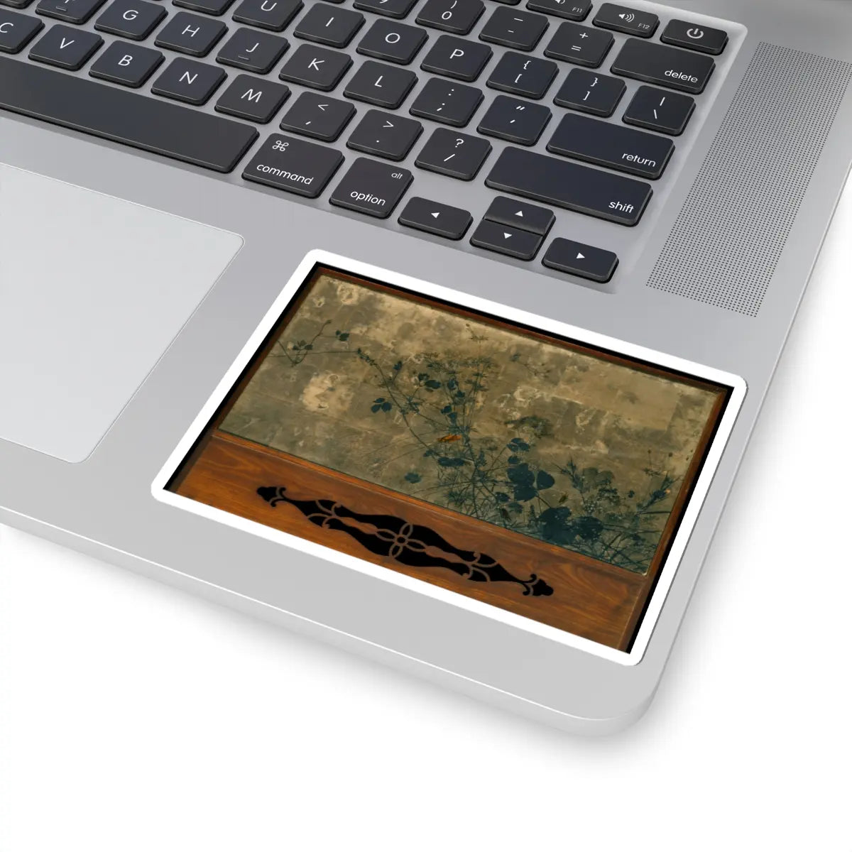Shibata Zeshin - Autumn Grasses in Moonlight - second half of the 19th v3 - STICKER Vinyl Kiss-Cut Decal