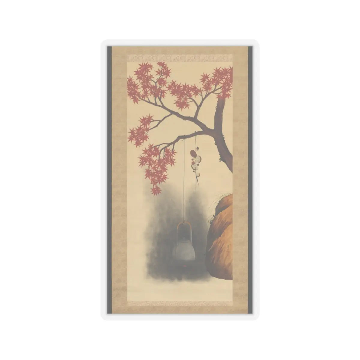 Shibata Zeshin - Autumn Maple - late 19th century v1 - STICKER Vinyl Kiss-Cut Decal