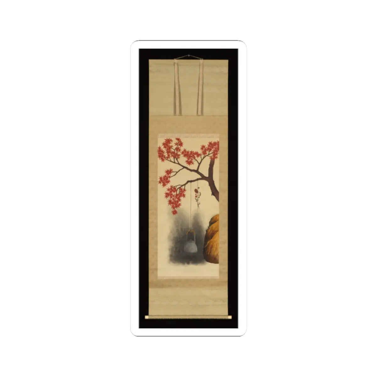 Shibata Zeshin - Autumn Maple - late 19th century v2 - STICKER Vinyl Kiss-Cut Decal