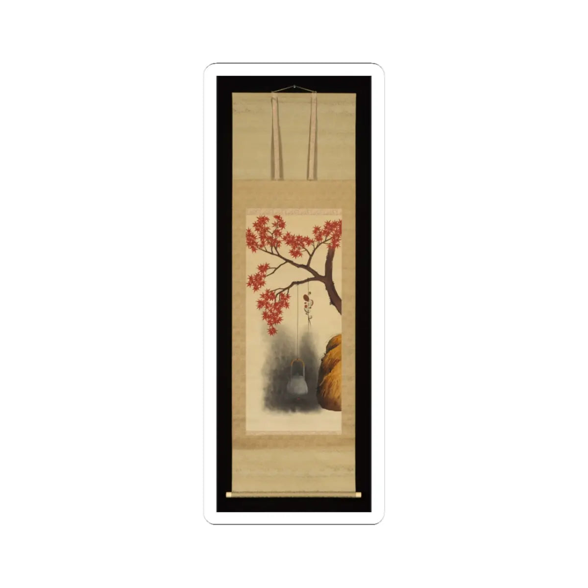 Shibata Zeshin - Autumn Maple - late 19th century v2 - STICKER Vinyl Kiss-Cut Decal