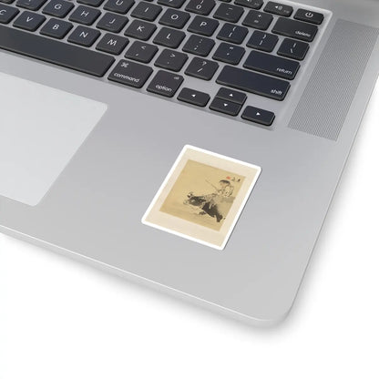 Shibata Zeshin - Boy on Ox - 19th century v1 - STICKER Vinyl Kiss-Cut Decal
