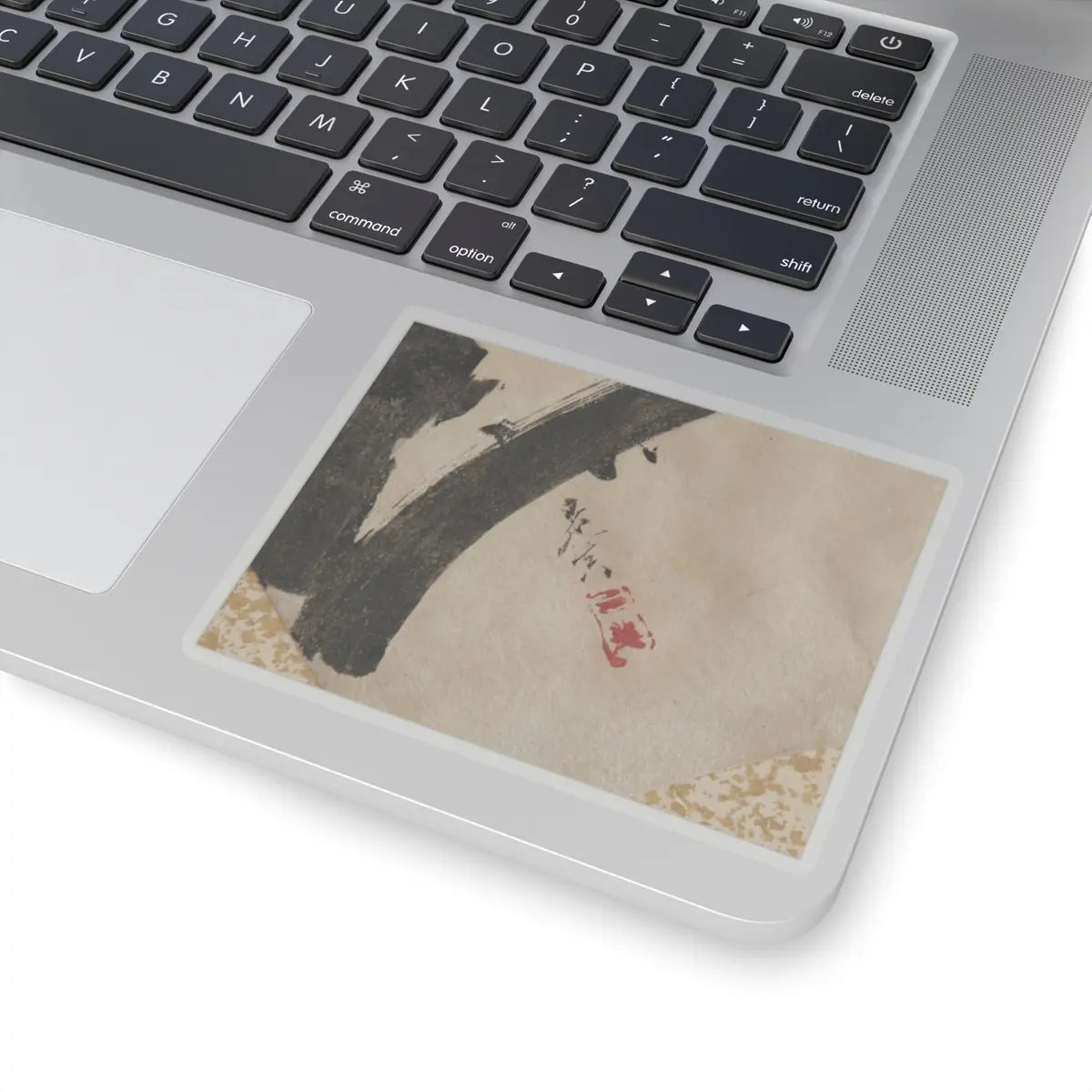 Shibata Zeshin - Egret on Tree Stump - late 19th century v2 - STICKER Vinyl Kiss-Cut Decal